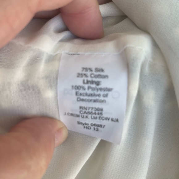 J. Crew Silk Blend Blouse Size 8 - Picture 4 of 6